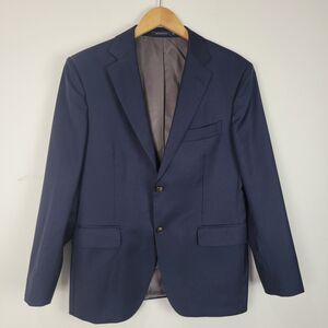SUITSUPPLY Pure Wool Navy Blue Napoli Single Breasted Blazer Jacket Men's 40R
